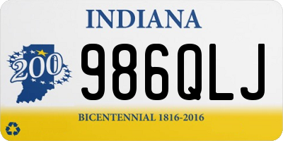 IN license plate 986QLJ