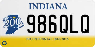 IN license plate 986QLQ