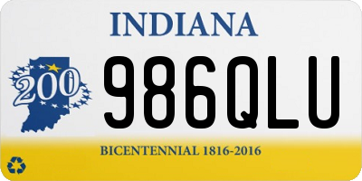 IN license plate 986QLU