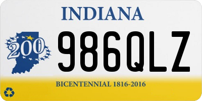 IN license plate 986QLZ