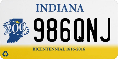 IN license plate 986QNJ