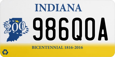 IN license plate 986QOA