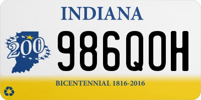 IN license plate 986QOH