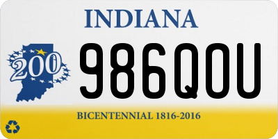 IN license plate 986QOU