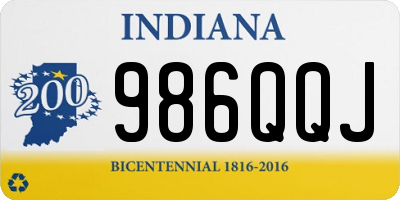 IN license plate 986QQJ