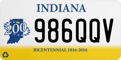 IN license plate 986QQV