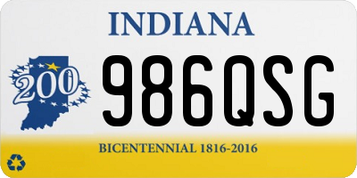 IN license plate 986QSG