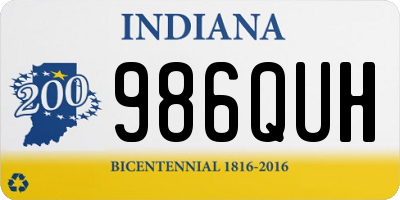 IN license plate 986QUH