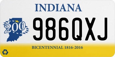 IN license plate 986QXJ