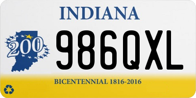 IN license plate 986QXL