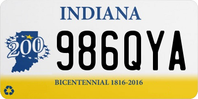 IN license plate 986QYA