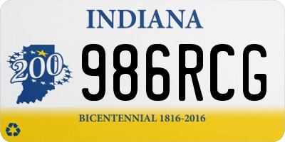 IN license plate 986RCG