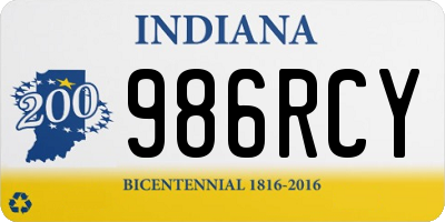 IN license plate 986RCY