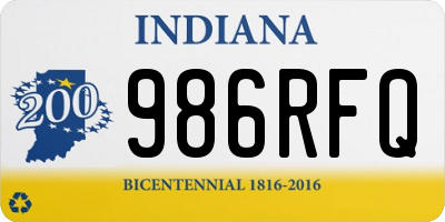 IN license plate 986RFQ