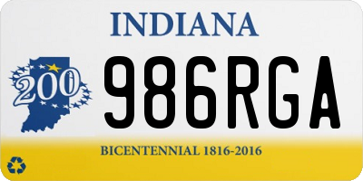 IN license plate 986RGA