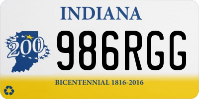 IN license plate 986RGG