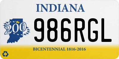 IN license plate 986RGL