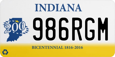 IN license plate 986RGM