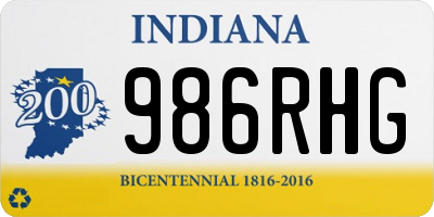 IN license plate 986RHG
