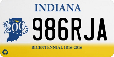 IN license plate 986RJA