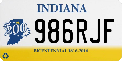 IN license plate 986RJF