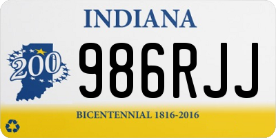 IN license plate 986RJJ