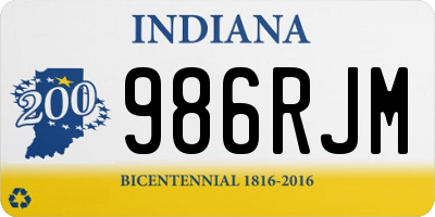 IN license plate 986RJM