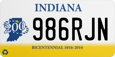 IN license plate 986RJN