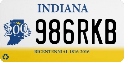 IN license plate 986RKB