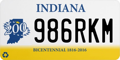 IN license plate 986RKM