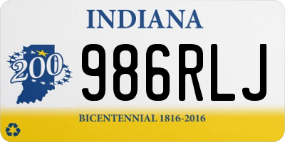IN license plate 986RLJ