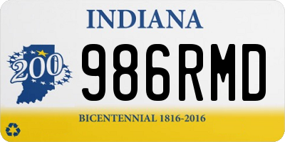 IN license plate 986RMD