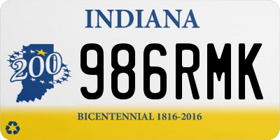 IN license plate 986RMK