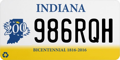 IN license plate 986RQH