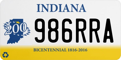 IN license plate 986RRA