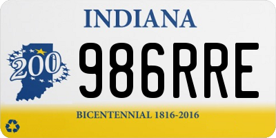 IN license plate 986RRE