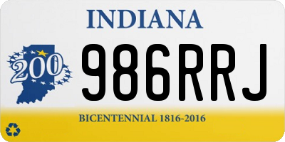 IN license plate 986RRJ