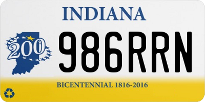 IN license plate 986RRN
