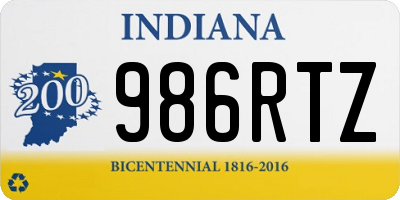 IN license plate 986RTZ