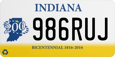 IN license plate 986RUJ