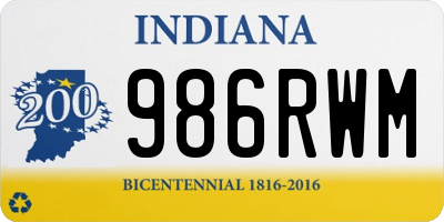 IN license plate 986RWM