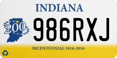 IN license plate 986RXJ