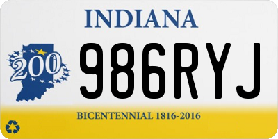 IN license plate 986RYJ