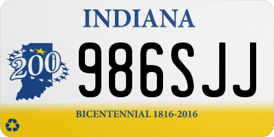 IN license plate 986SJJ