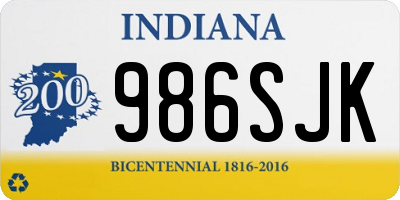 IN license plate 986SJK