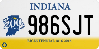 IN license plate 986SJT