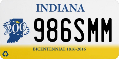 IN license plate 986SMM