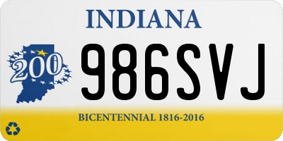 IN license plate 986SVJ