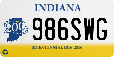 IN license plate 986SWG