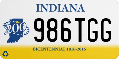 IN license plate 986TGG